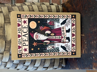 Folk Art Peace Santa Notepad 60 Pages 8.5